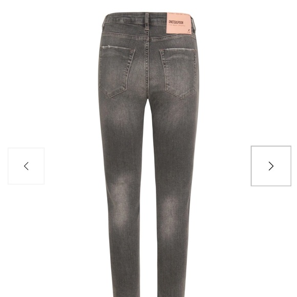 NWT One Teaspoon Acid Grey Skinny Jeans Size 28 - Picture 2 of 10
